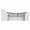 Linea Italia Reception Desk 71 in D X 46 in H, 11.9 ft W X Thermofused Laminate, Clear, White ZUS317 - alternate 5